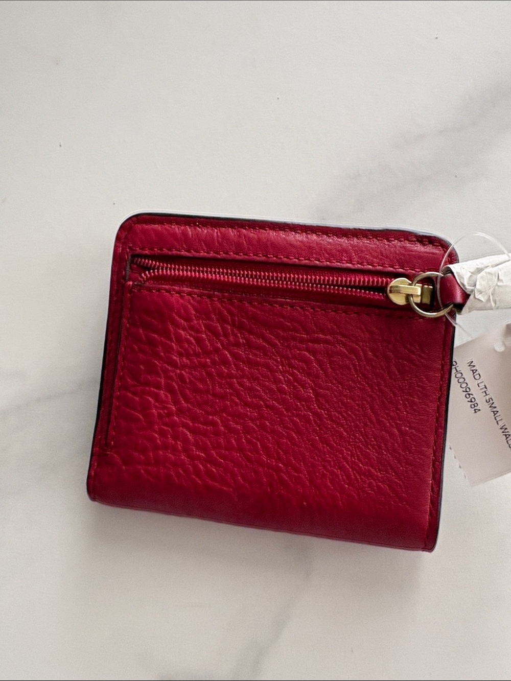 Coach Red Leather small wallet with Gold Hardware - Picture 3 of 5